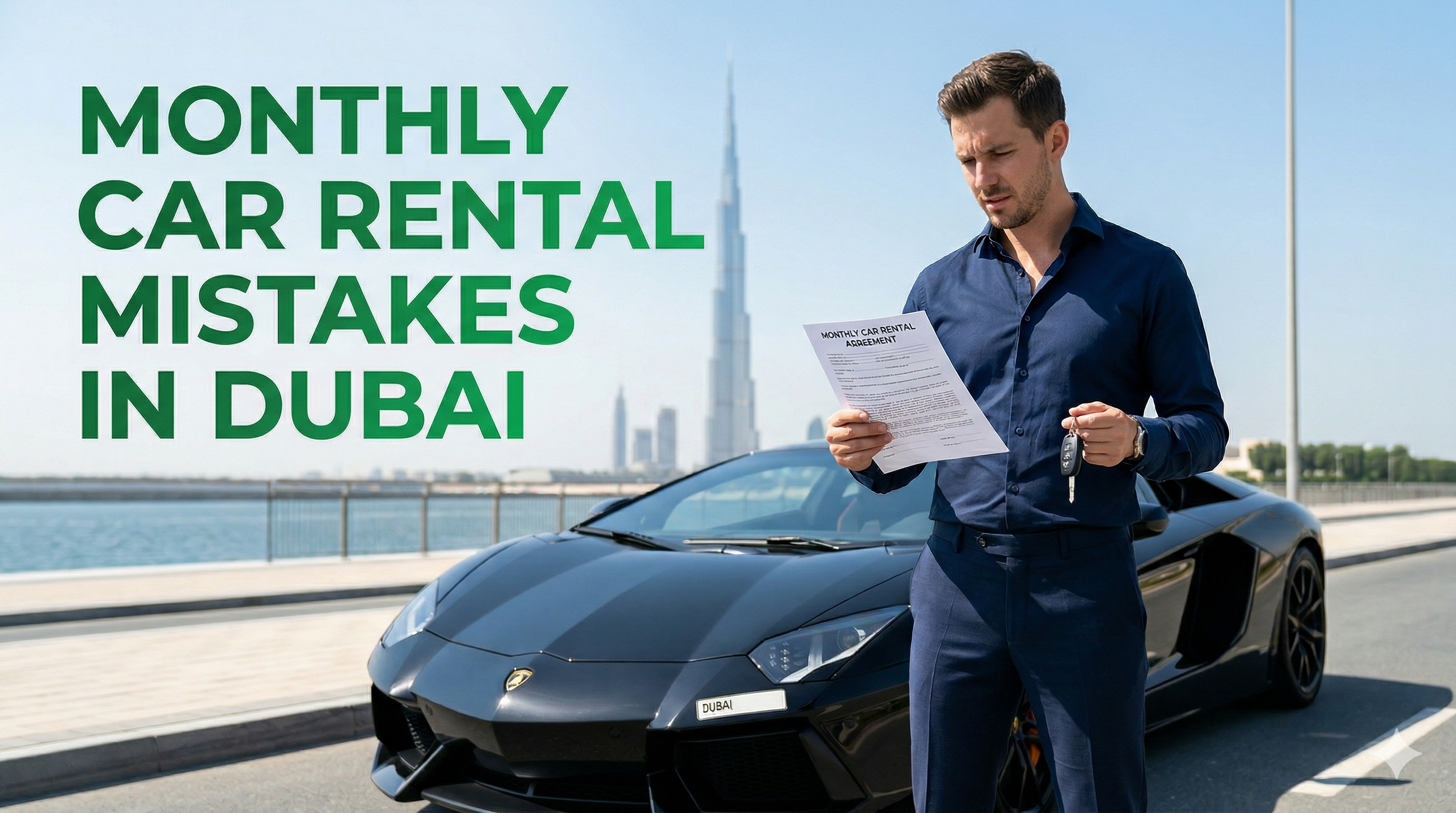 Renting Monthly? Common Mistakes to Avoid Euroline Rent a Car Dubai