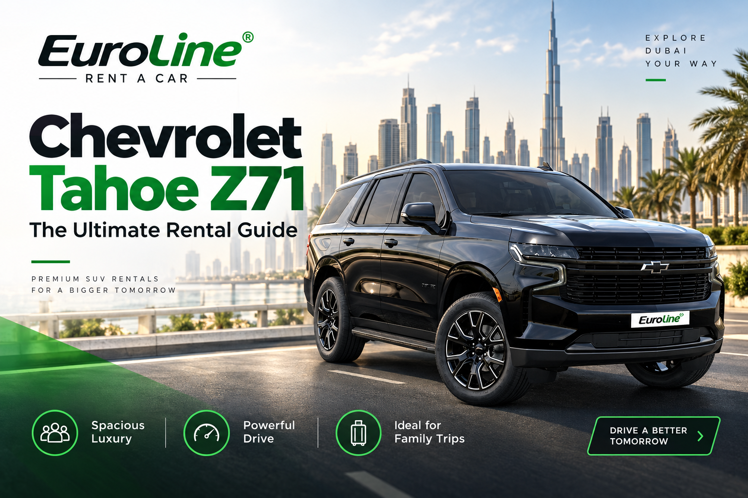 Chevrolet Tahoe Z71 Rental in Dubai | Best Car Rental