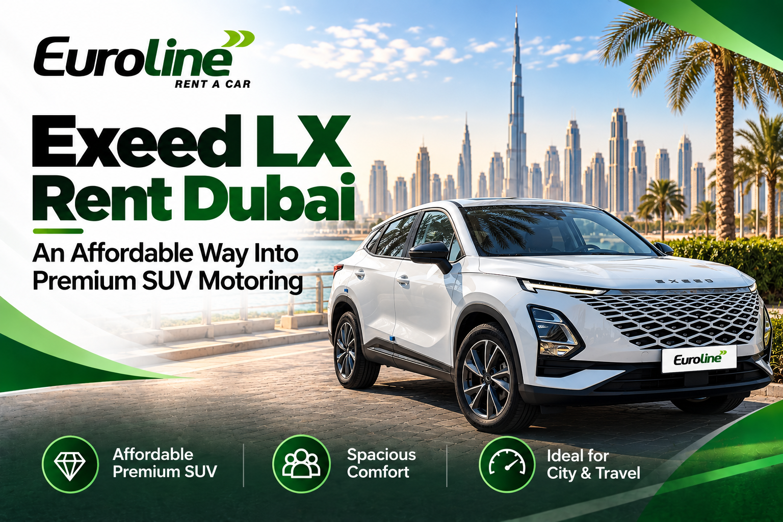 Exeed LX Rent Dubai: An Affordable Way Into Premium SUV Motoring