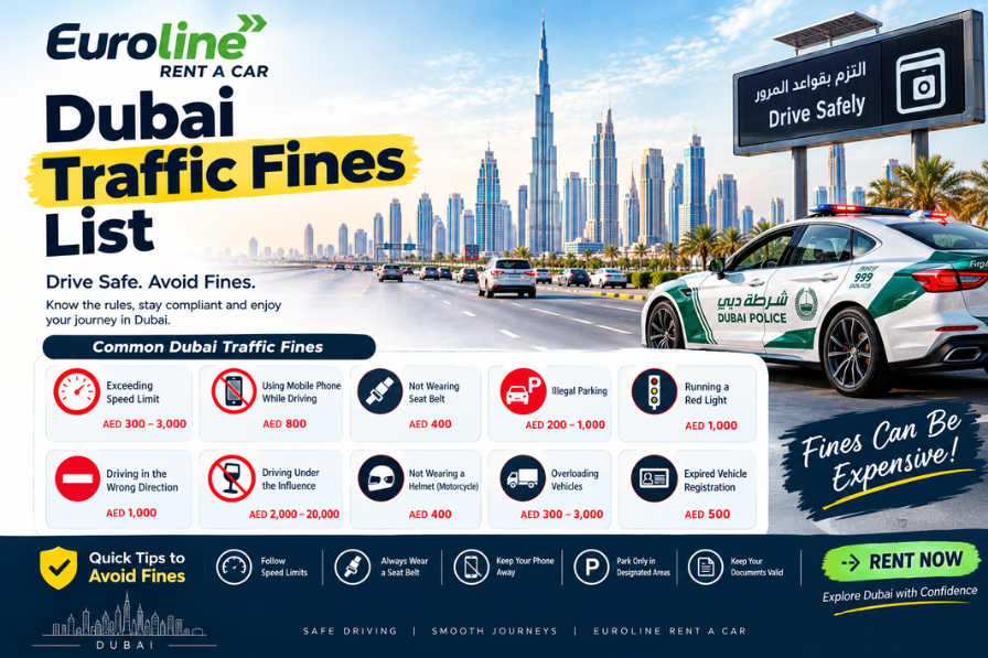 Dubai Traffic Fines List 2026