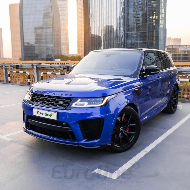 Land rover luxury car parked